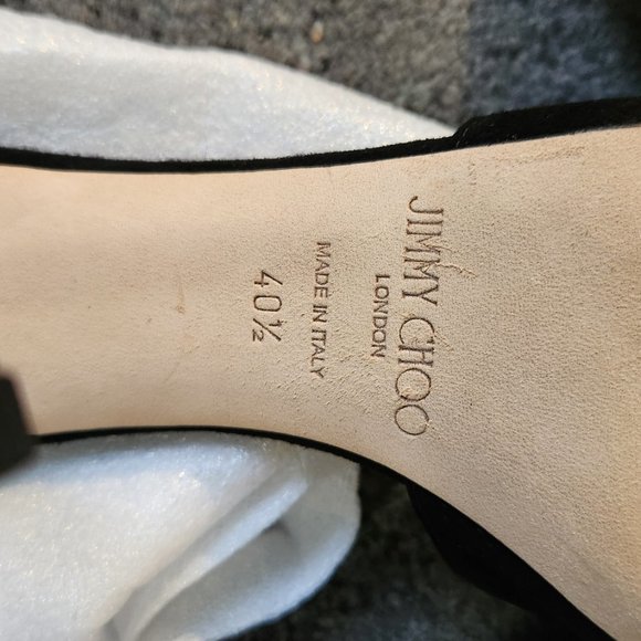Saeda 100 Jimmy Choos Size 40 1/2 - Picture 2 of 14